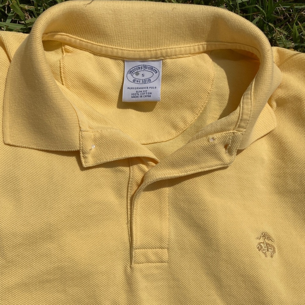 Brooks Brothers Sunny Yellow Polo Shirt
